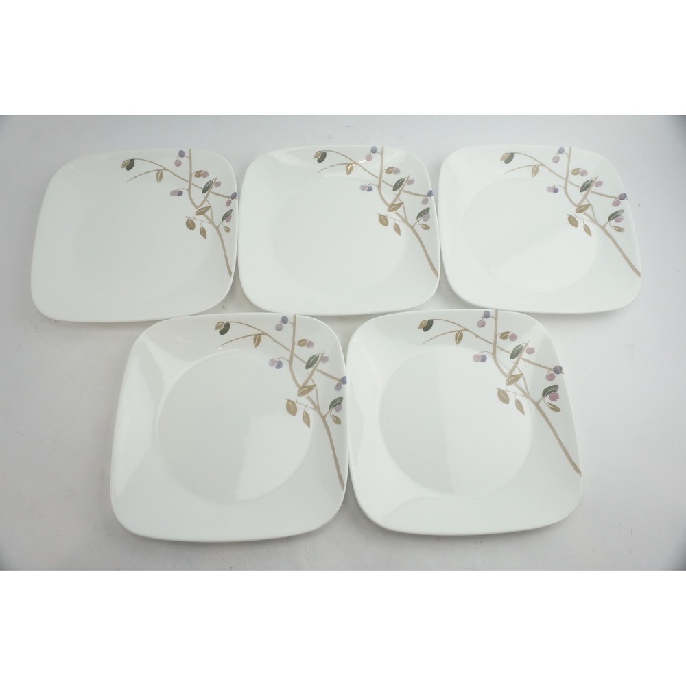 Corning Corelle Vitrelle Midnight Garden 5pc Lunch Plate VGC